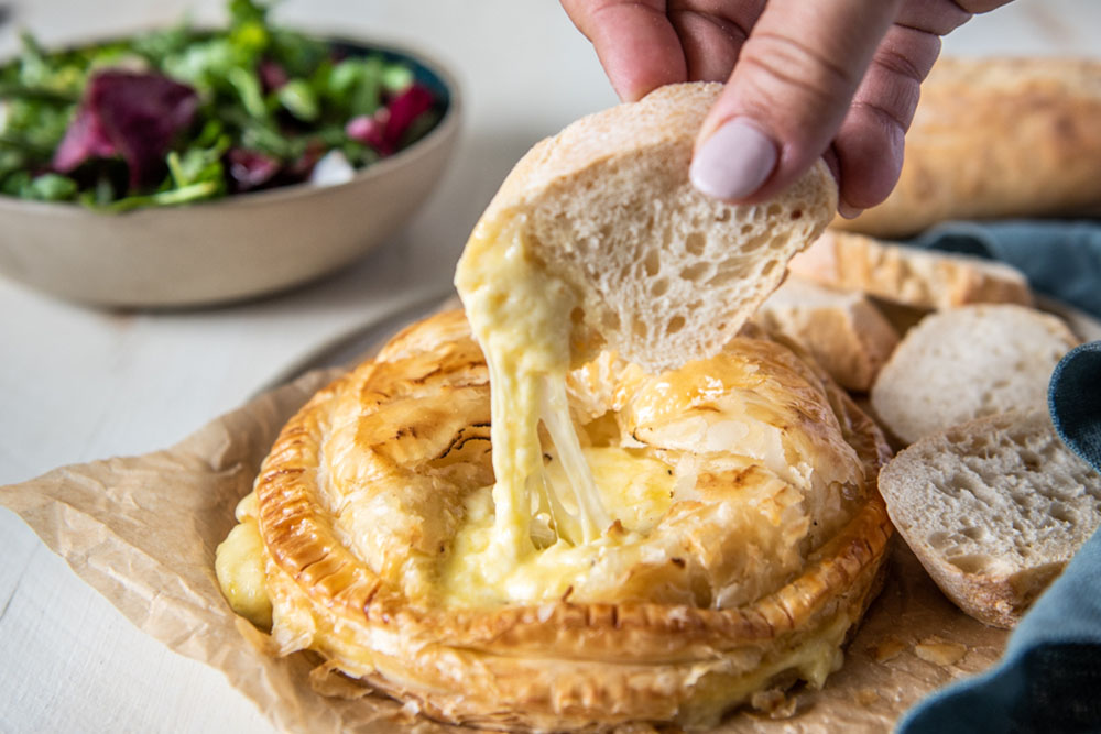 Baked Camembert Pithivier made with Carême All Butter Puff Pastry