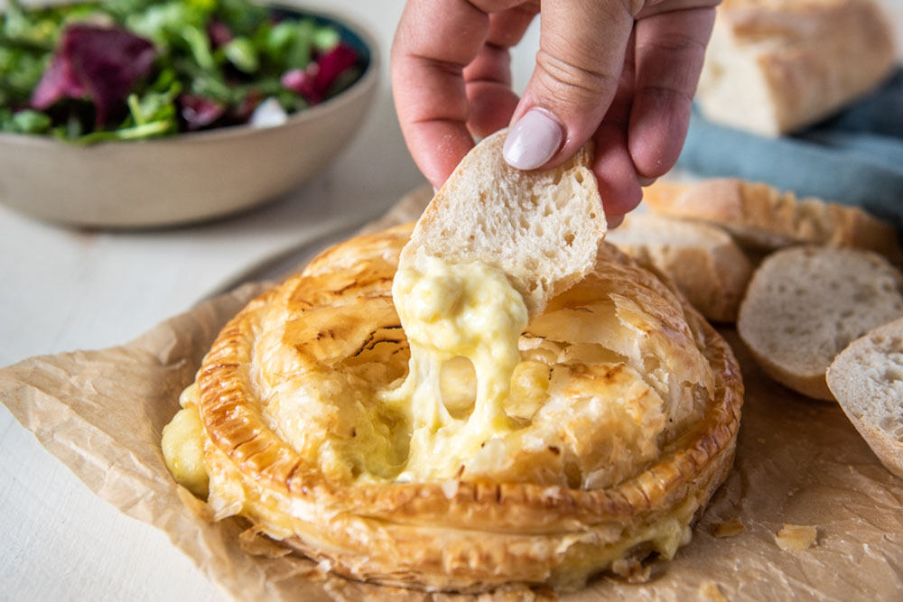 Baked Camembert Pithivier made with Carême All Butter Puff Pastry